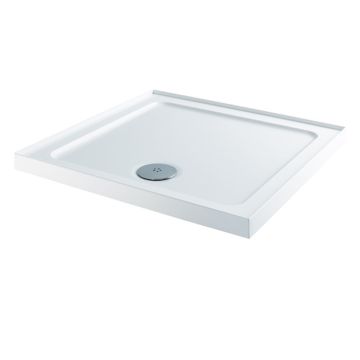 MX Elements Square Shower Tray 760mm x 760mm - 4 Upstands 