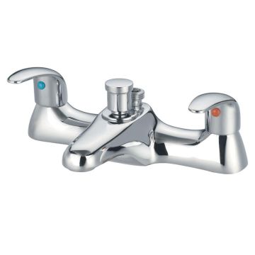Noveua Marylebone Deck Mounted Bath Shower Mixer - Chrome