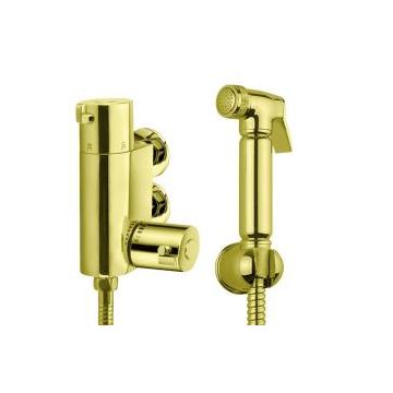 Noveua Thermostatic Douche Set with Kit - Brushed Brass 