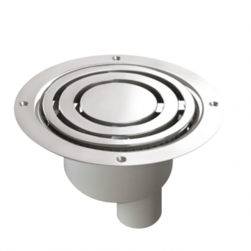 Aqua i Vinyl Drain Gravity Vertical Outlet - Chrome